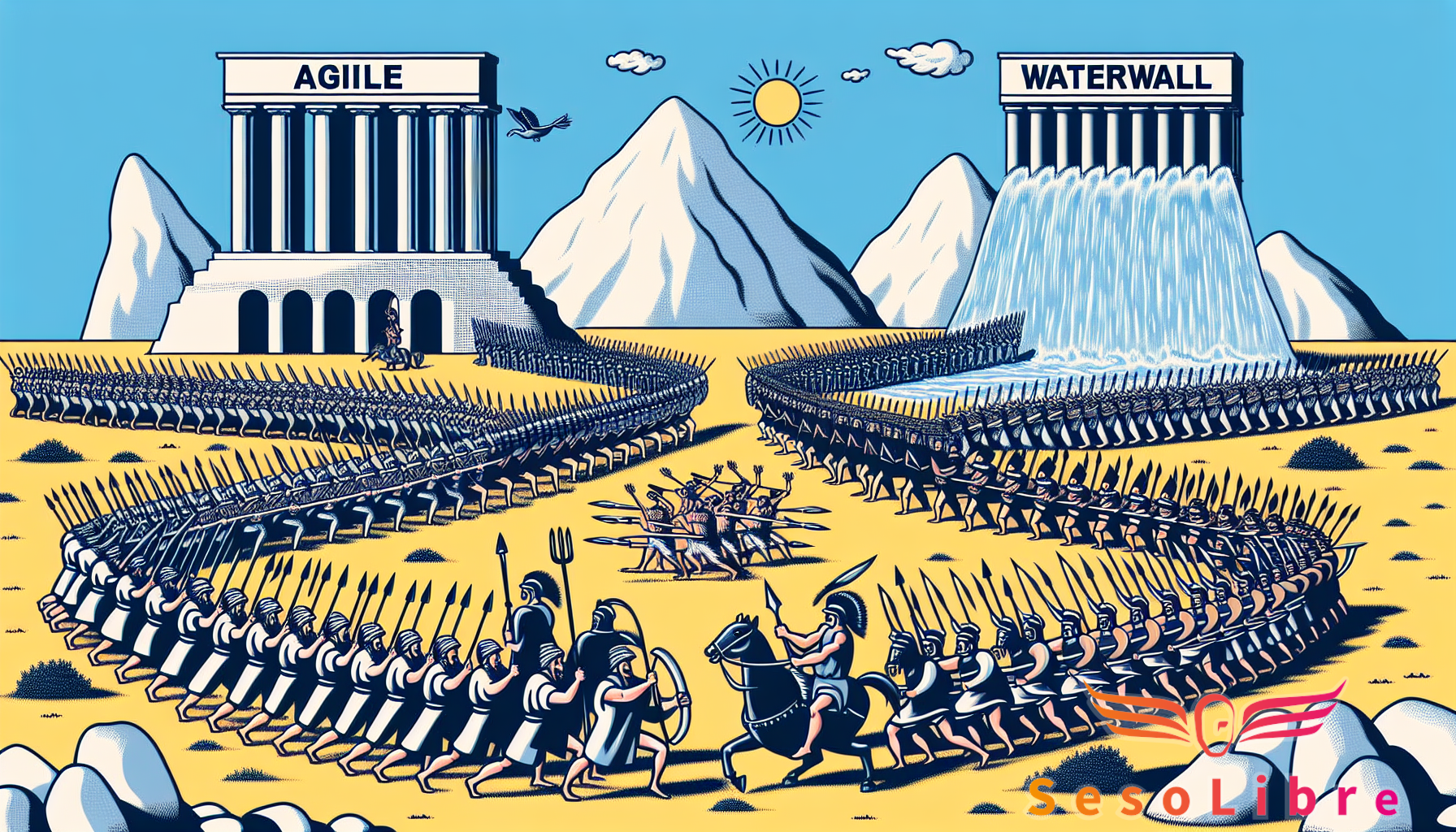 La Batalla del Desarrollo: Proyectos Ágiles vs Waterfall, ¿Cuál Elegir?